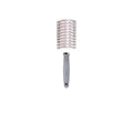 Olivia Garden Expert Blowout Vent Double Bristles Hair Styling Brush for Professional Blow-Drying - 45mm, White & Grey