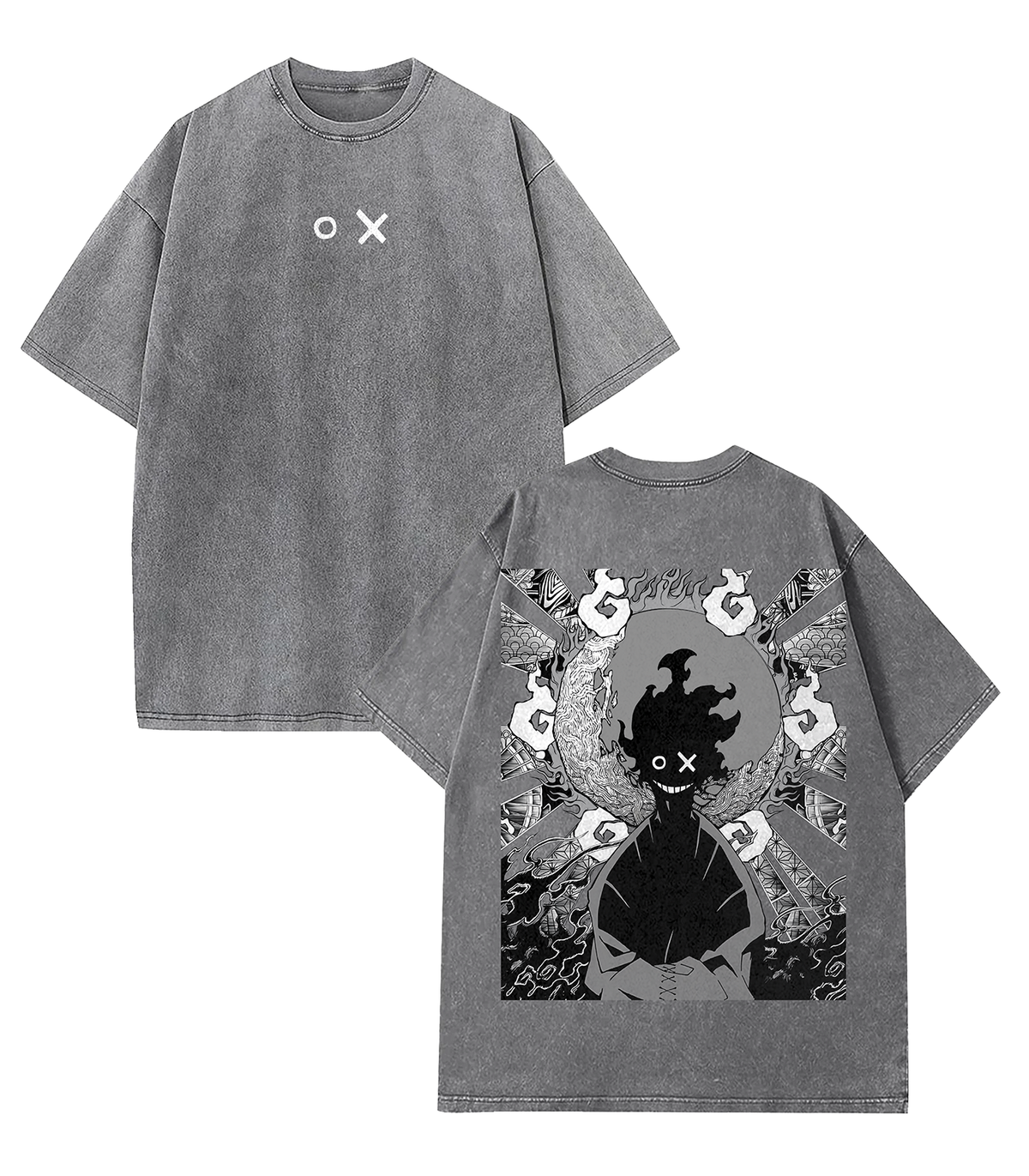 Benimaru Shinmon Fire Force Ver.2 Washed T-Shirt | Unisex Heavy Cotton Anime Tee for Manga & Anime Fans