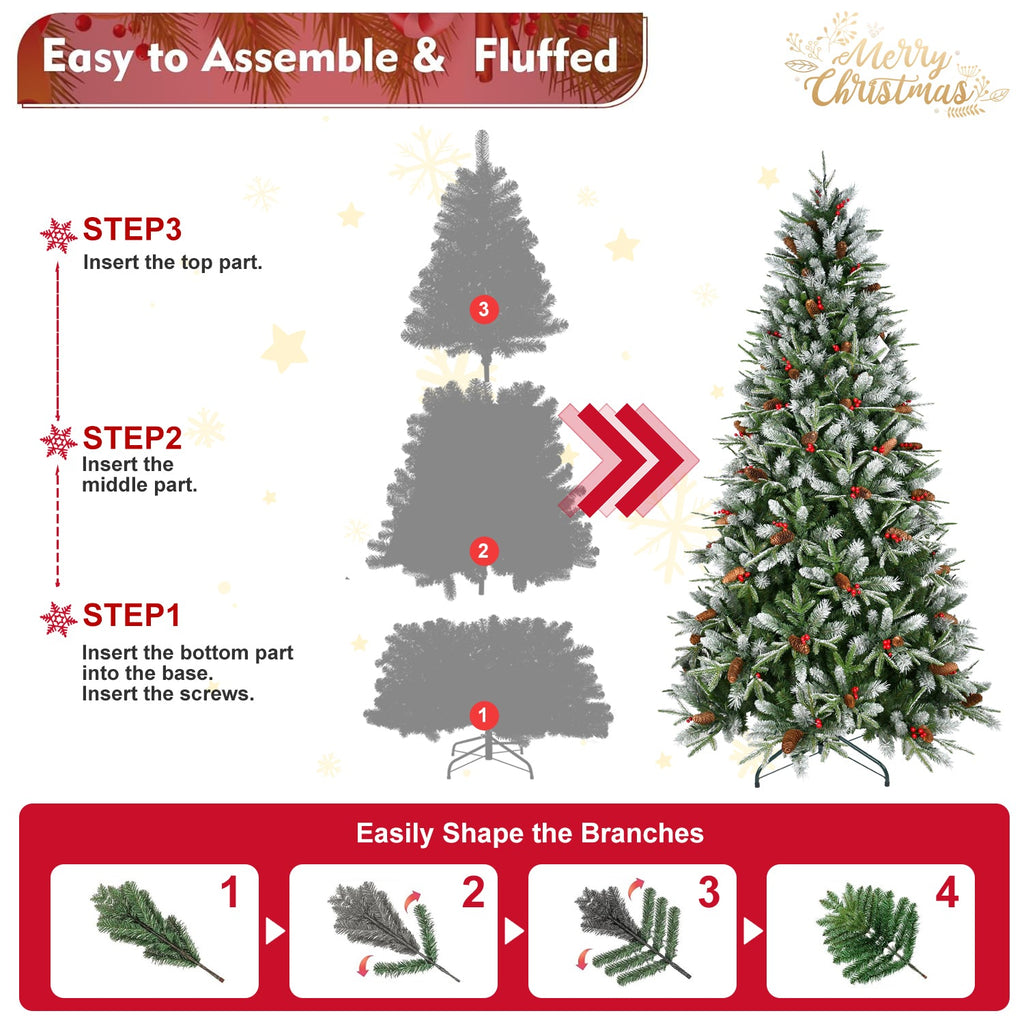 5FT Christmas Tree with 1131 Tips