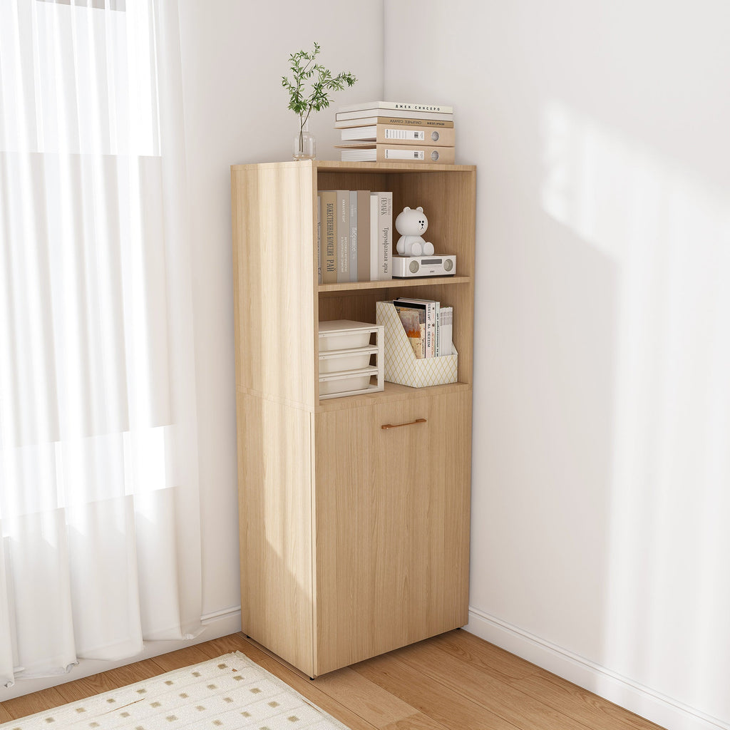 Stretchable Desk with Storage Shelves and Mobile Wheels