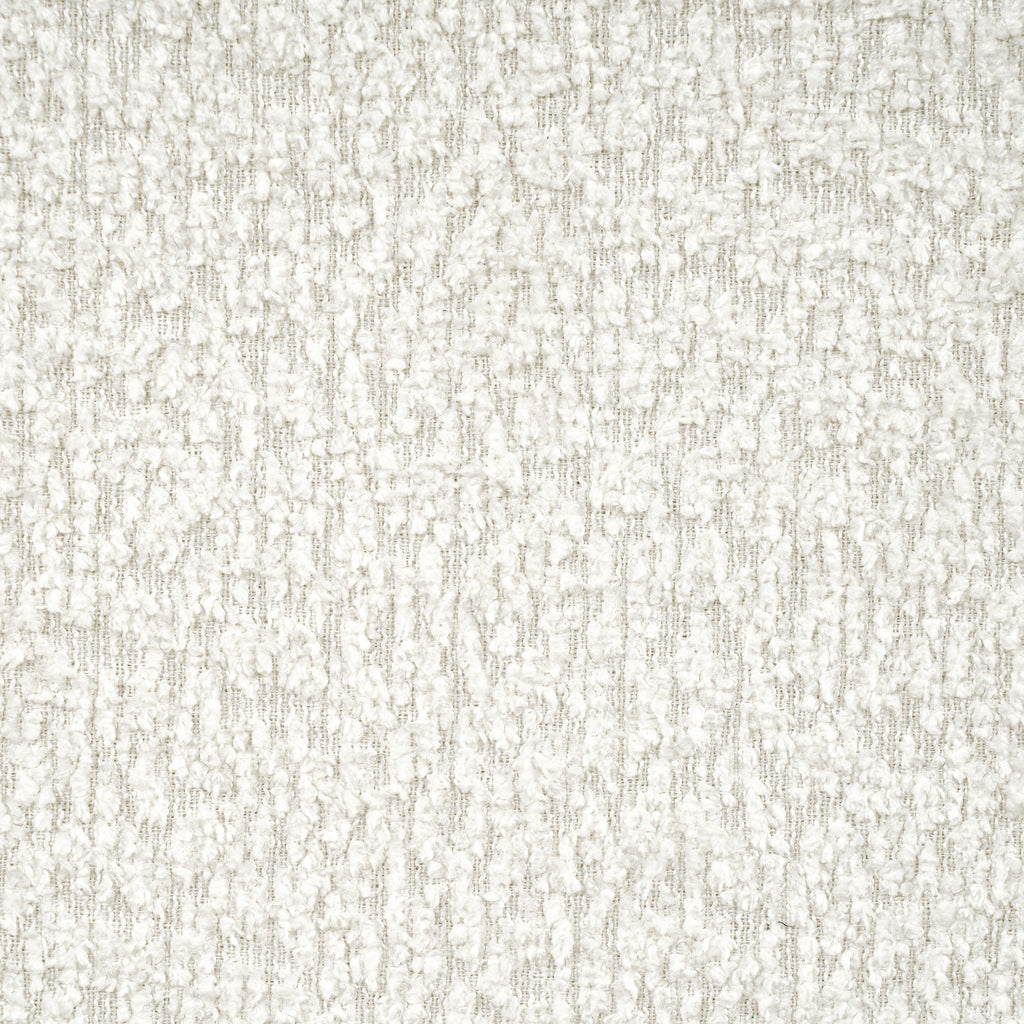King Size Upholstered Bed Frame With Boucle Fabric Curved Headboard