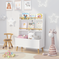 Kids Bookshelf and Toy Storage Cabinet
