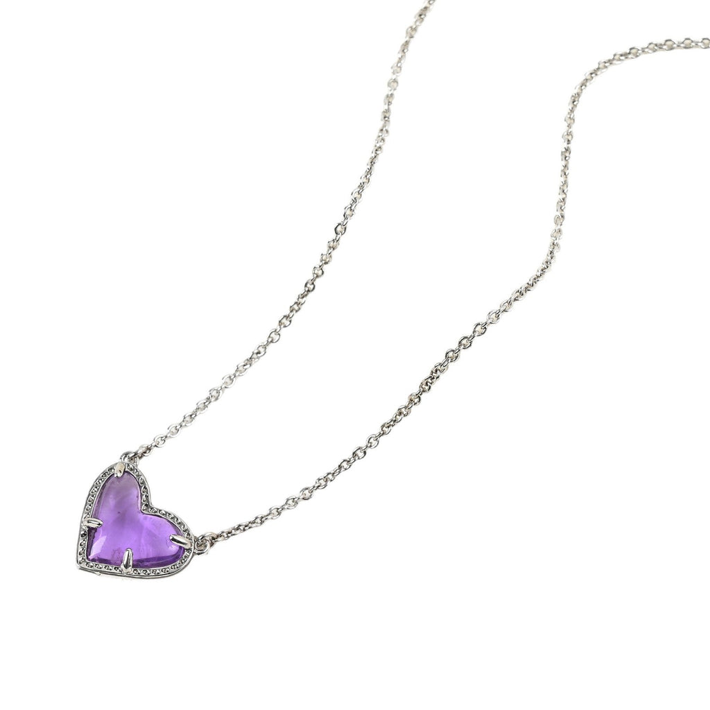 Cubic Zirconia Heart Pendant Necklace