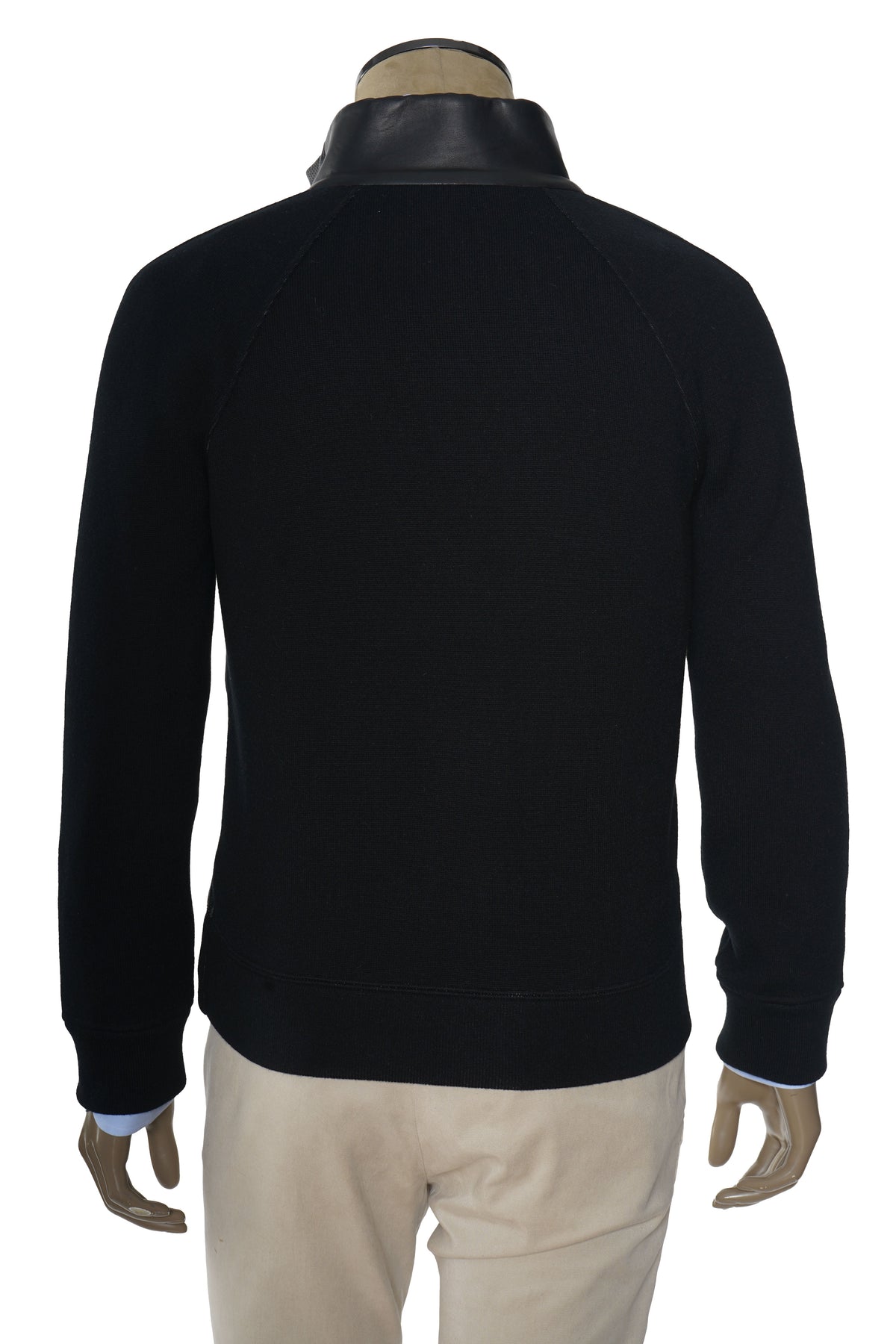 Manrico Cashmere Zip-Up Leather Panel Jacket