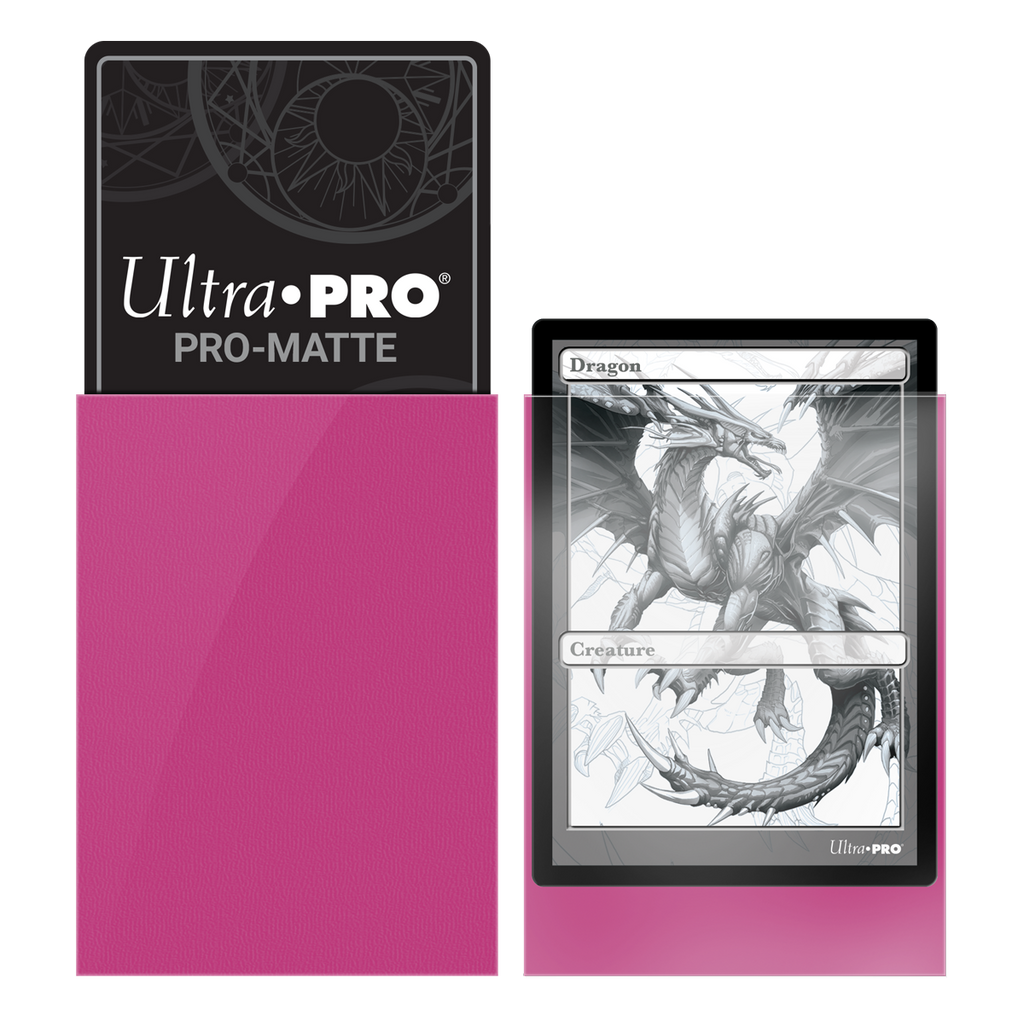 Ultra PRO: Standard 50ct Sleeves - PRO-Matte (Bright Pink)