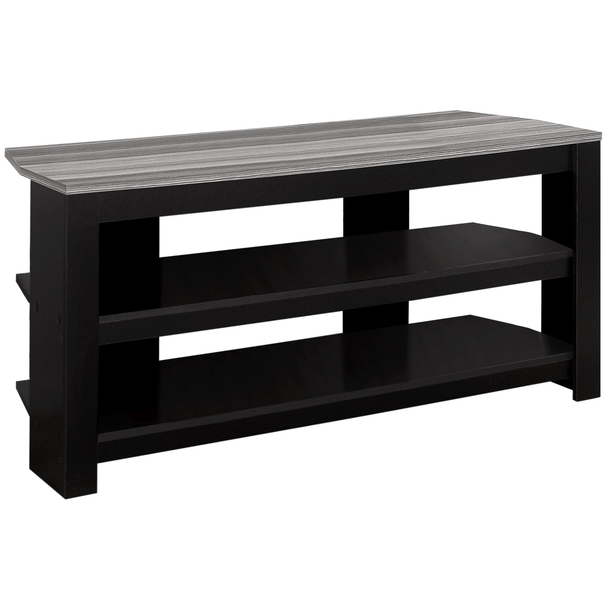 42 Inch TV Stand with Storage Shelves