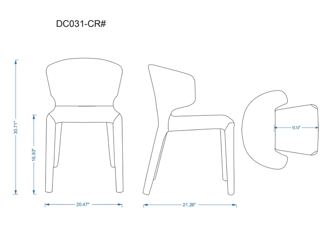 Conrad Upholstered Dining Chair in Saddle