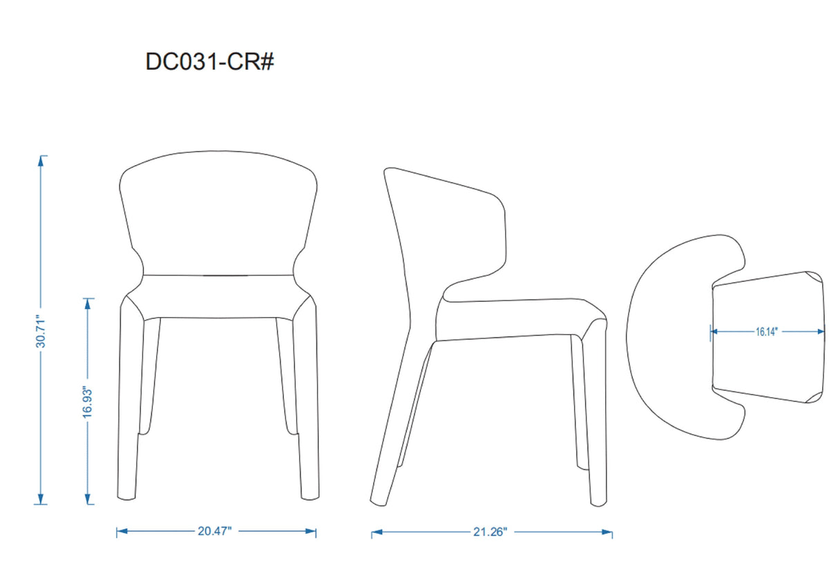 Conrad Upholstered Dining Chair in Saddle