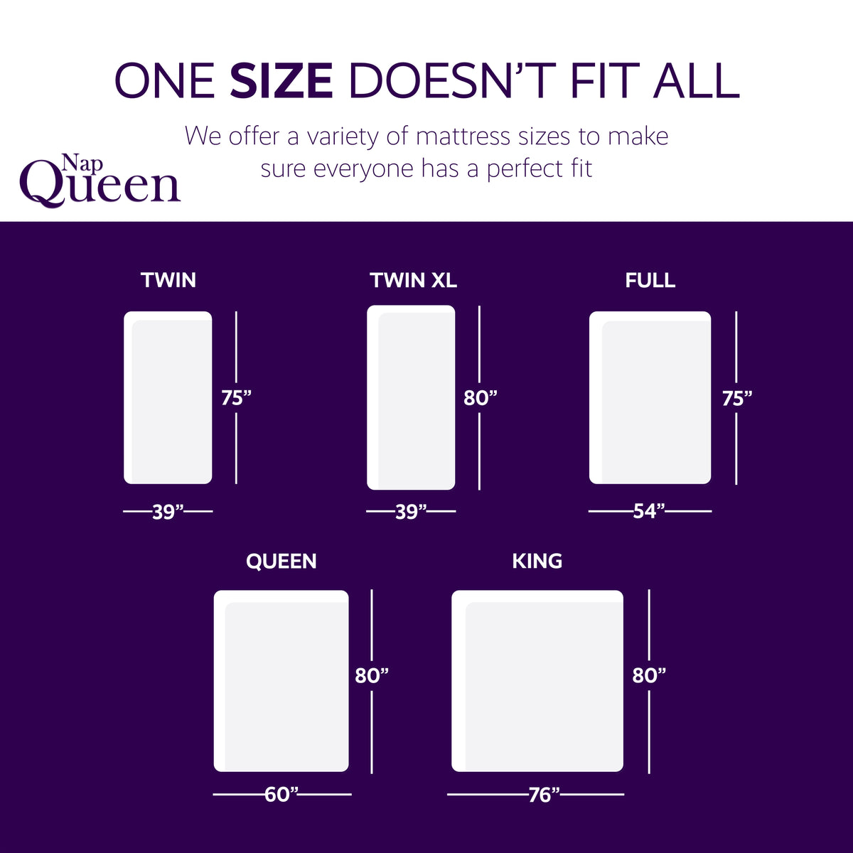 NapQueen 10 Inch Full Size Memory Foam Mattress