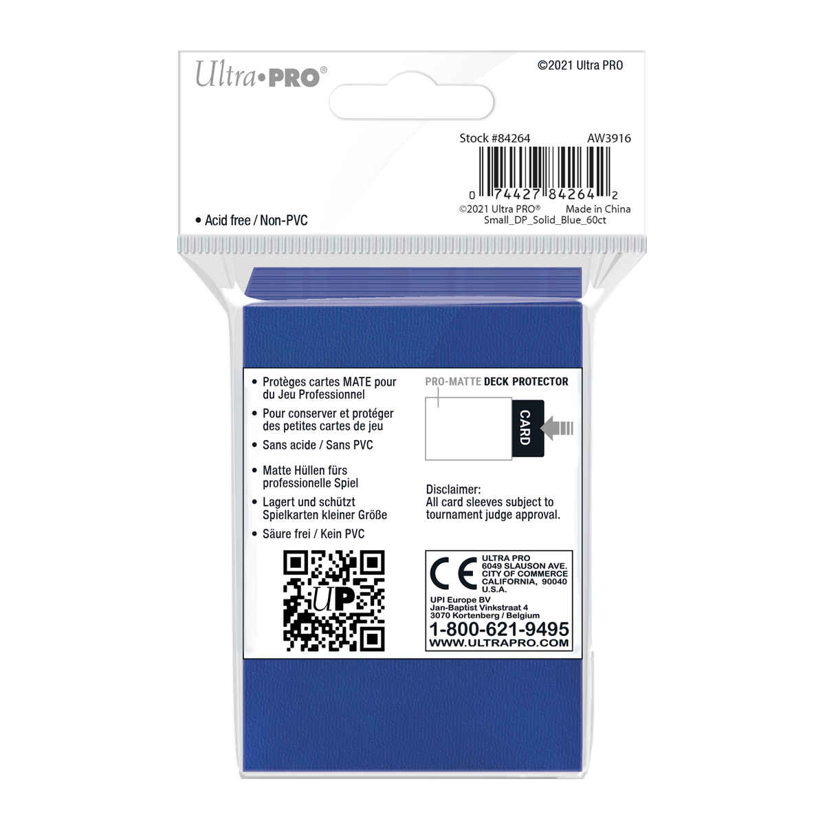 Ultra PRO: Small 60ct Sleeves - PRO-Matte (Blue)