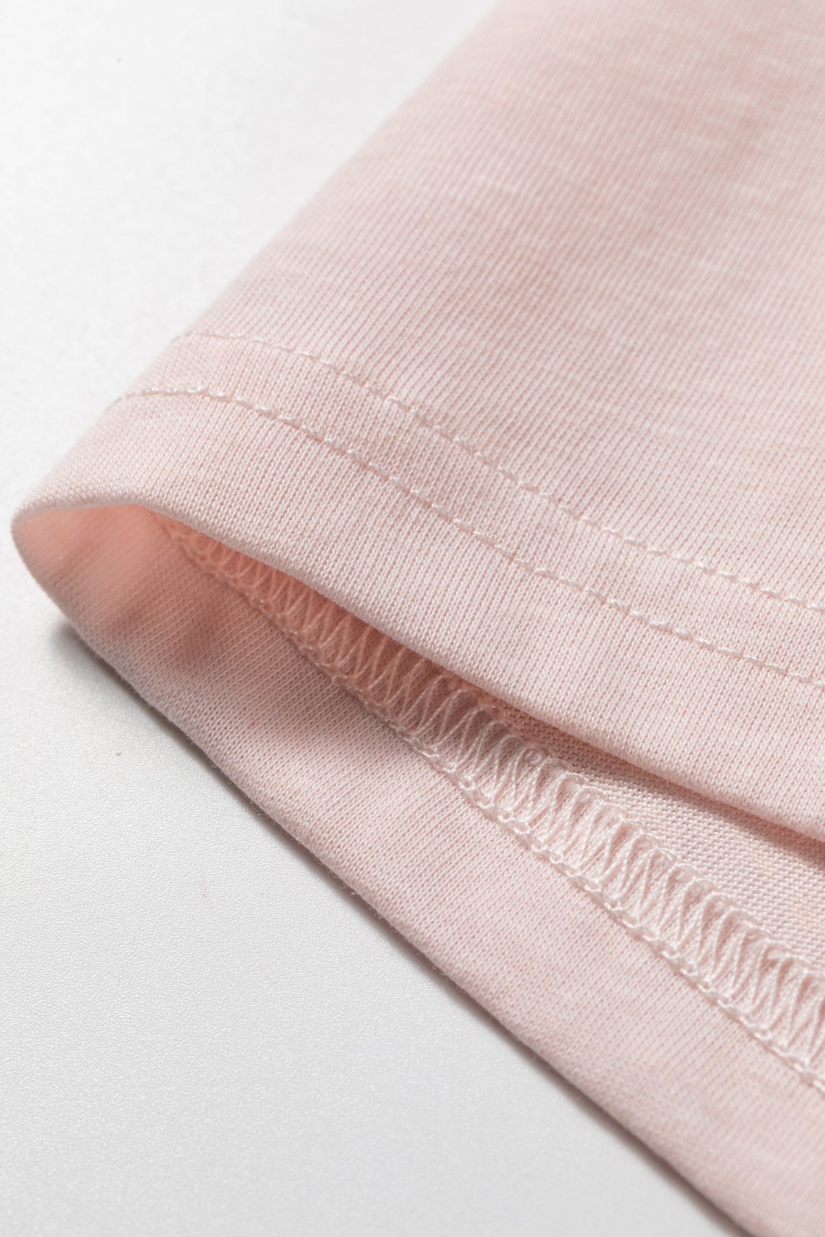 Gossamer Pink Long Sleeve Ruffle Cuff Casual Elegant Top