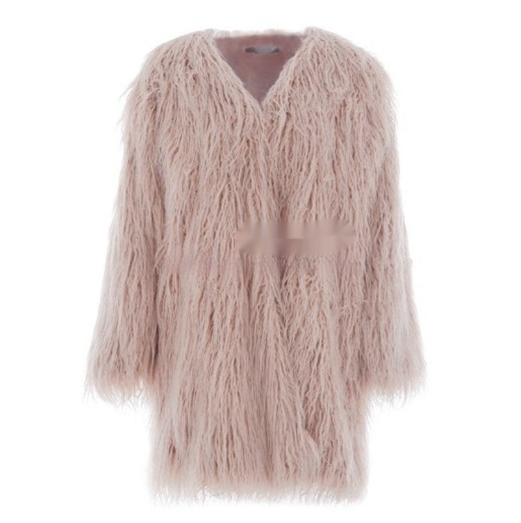New Haining Fur Coat Mid-length Style