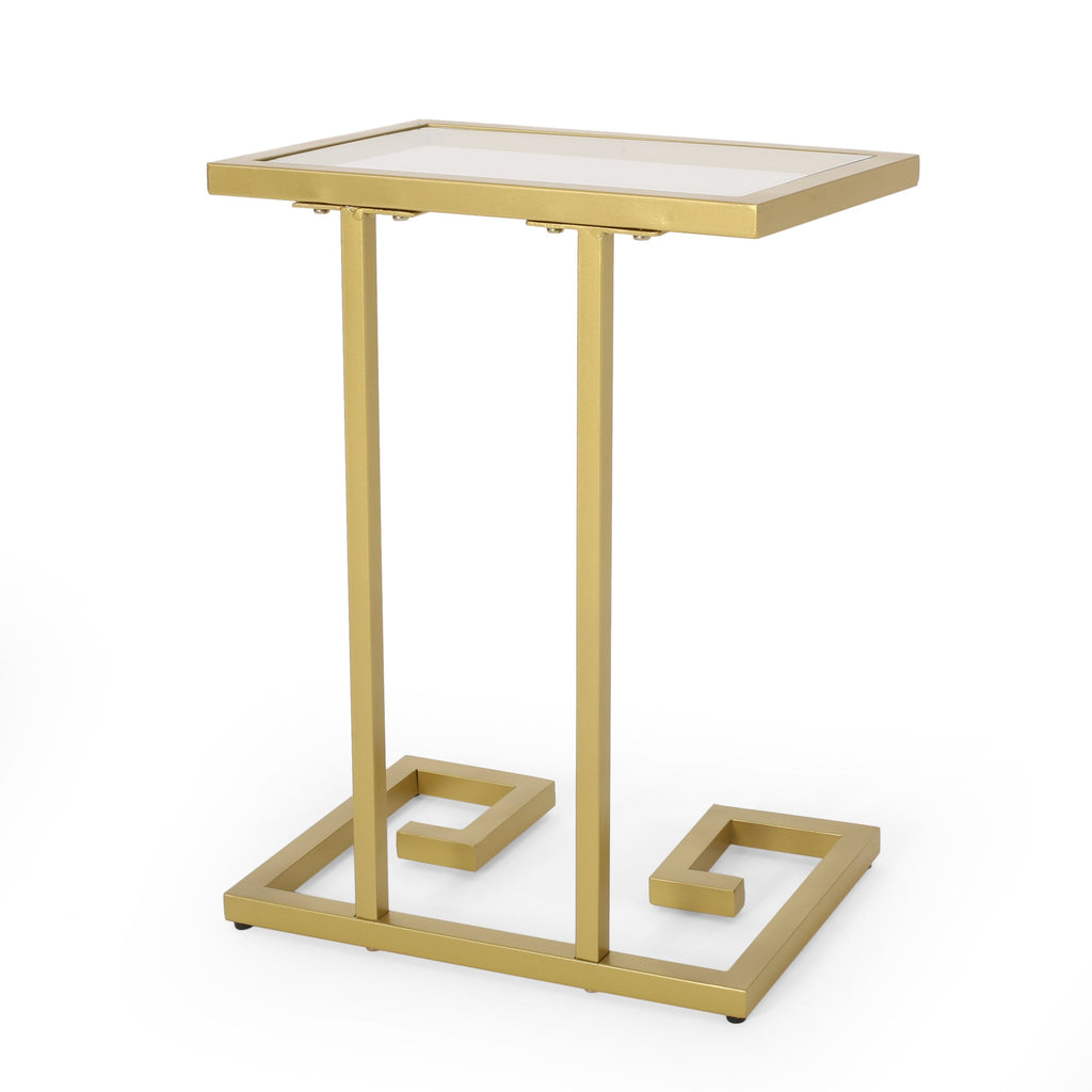 Modern C-Shaped End Table