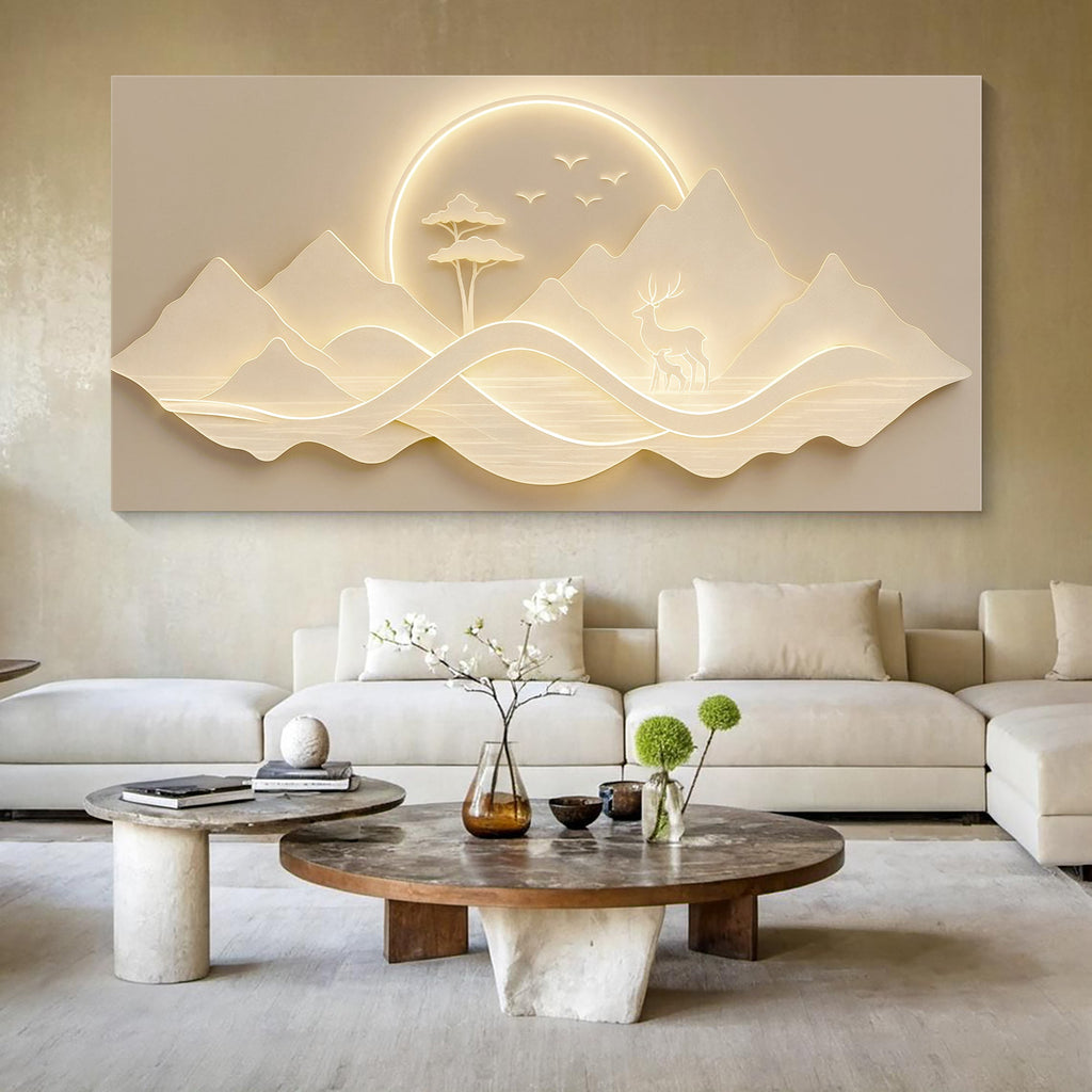 Modern Mountain Landscape Wall Art
