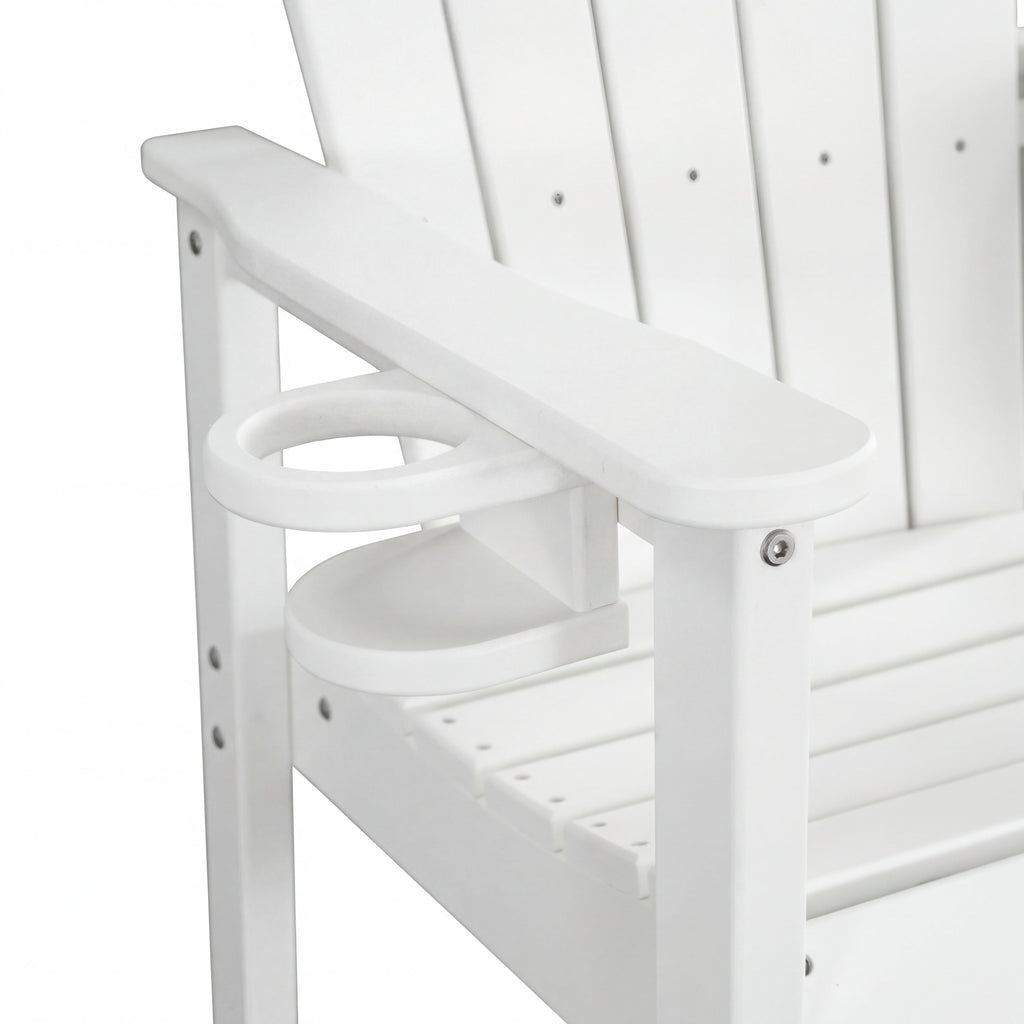 All-Weather HDPE Bar Height Adirondack Chair