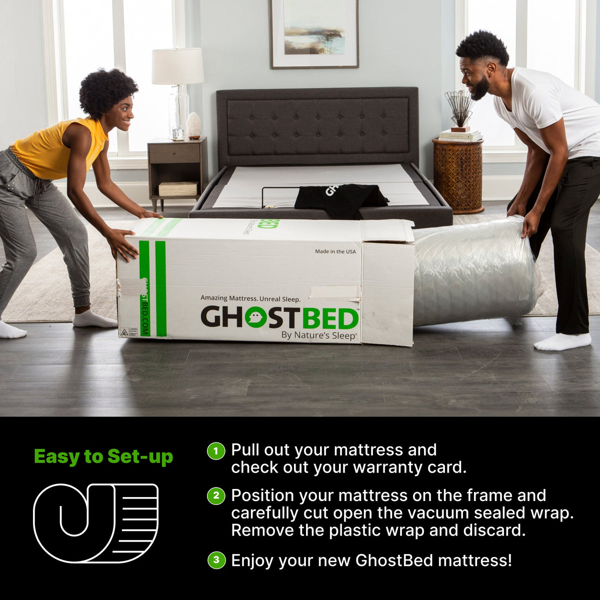 GhostBed Essential 11" King Foam Mattress