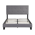 Full Size Upholstered Platform Bed Frame with Modern Button Tufted