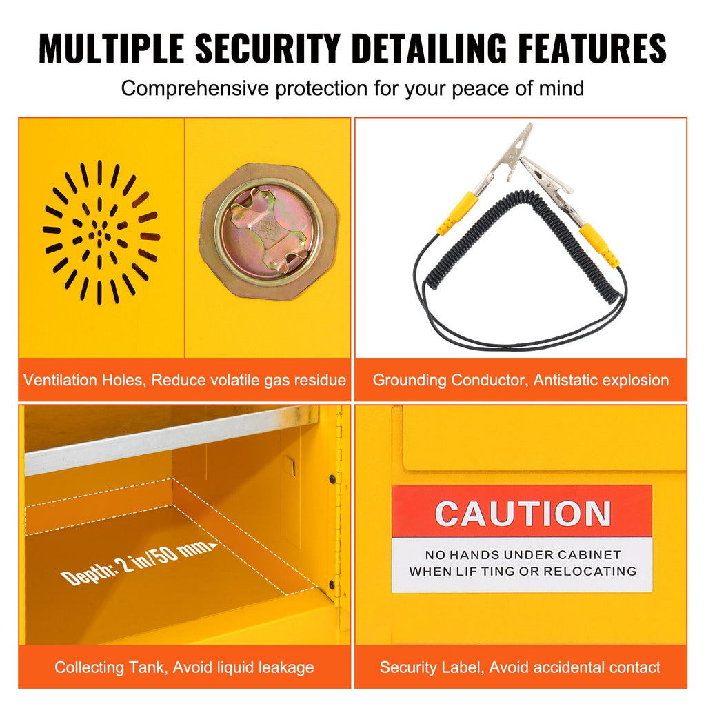 Flammable Cabinet with Adjustable Shelf
