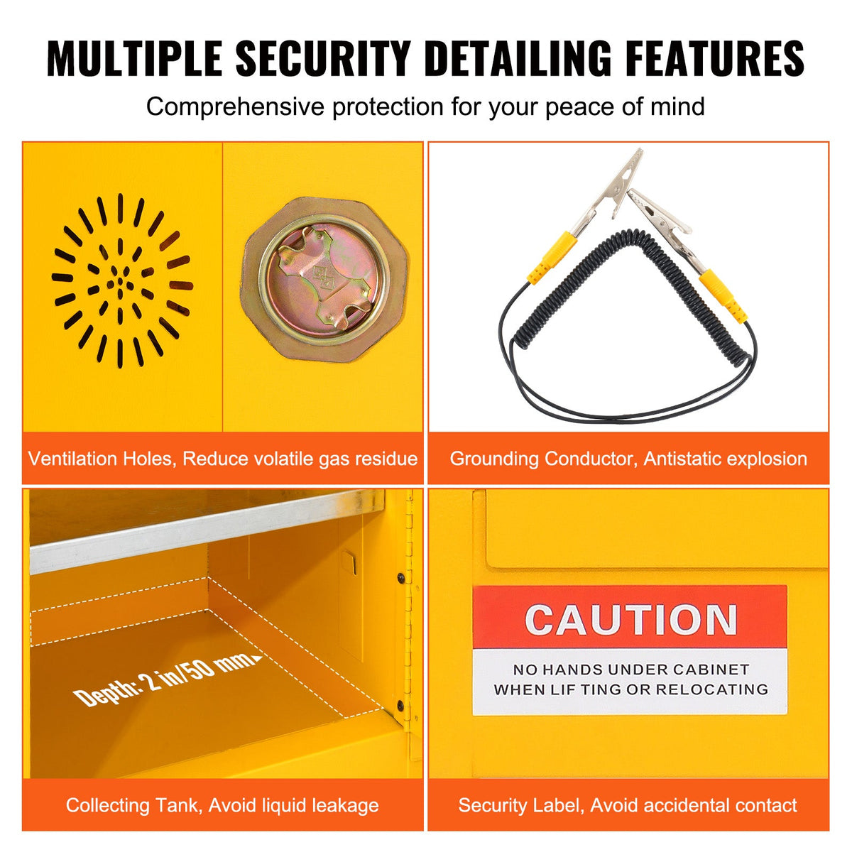 Flammable Cabinet with Adjustable Shelf