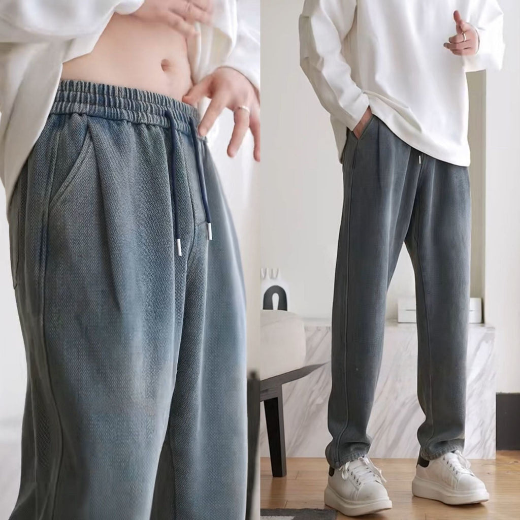 Mens Loose Versatile Retro-Style Spring Jeans