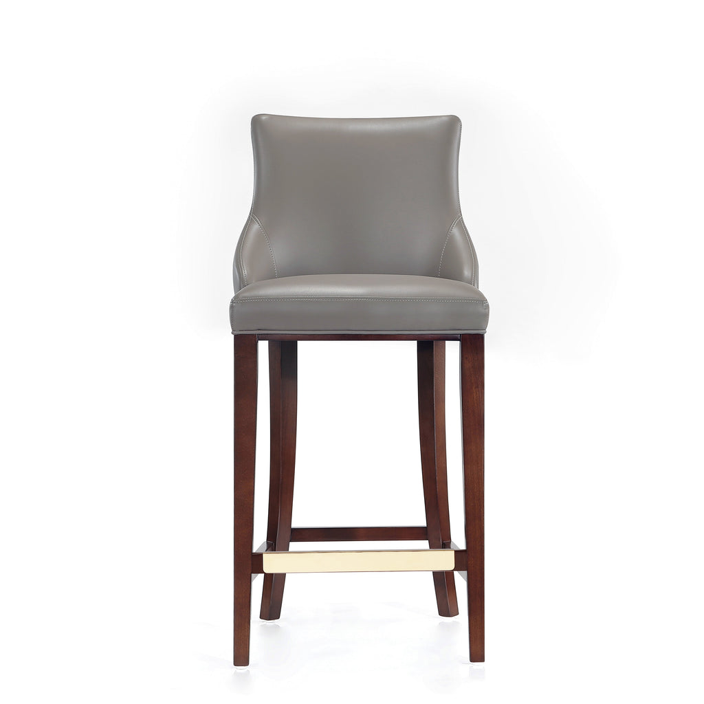 Shubert Wood Upholstered Barstool in Dark