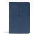 CSB Everyday Study Bible, Navy Cross Leathertouch - Imitation Leather