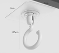 Piercing free rotary hook-white-PVC-7*7cm-1 piece