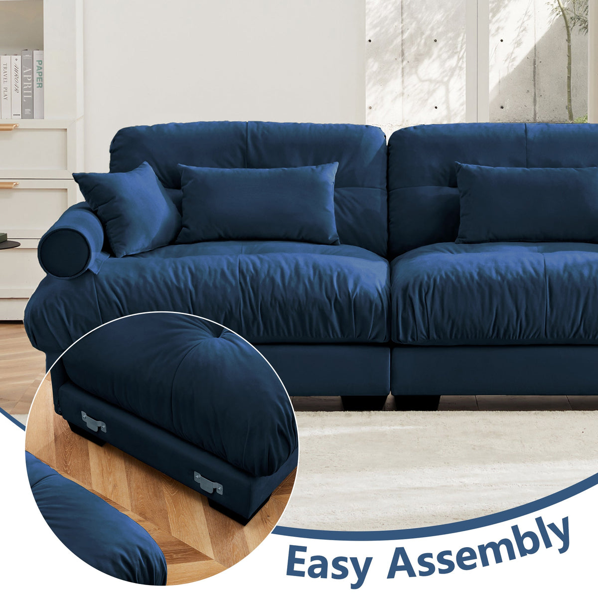 U Shaped Sectional Sofa Cloud Couch