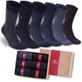 Men’s Bamboo Dress Socks 6-Pack Gift Box, Dark Neutrals