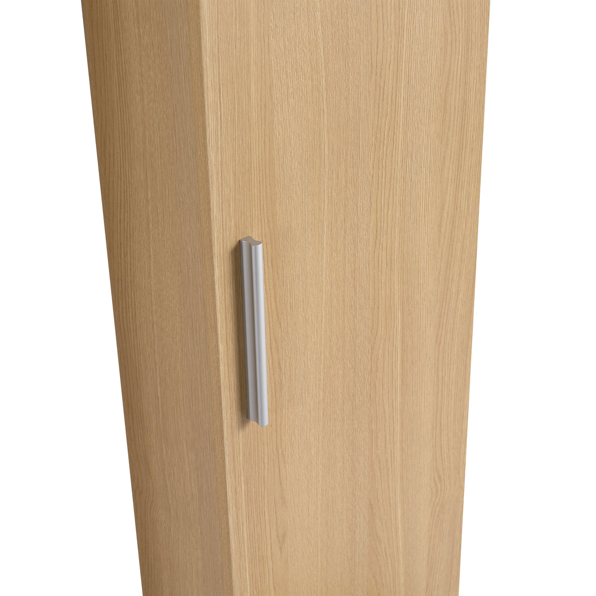 12" Tall Floating Bathroom Side Cabinet, Light Oak
