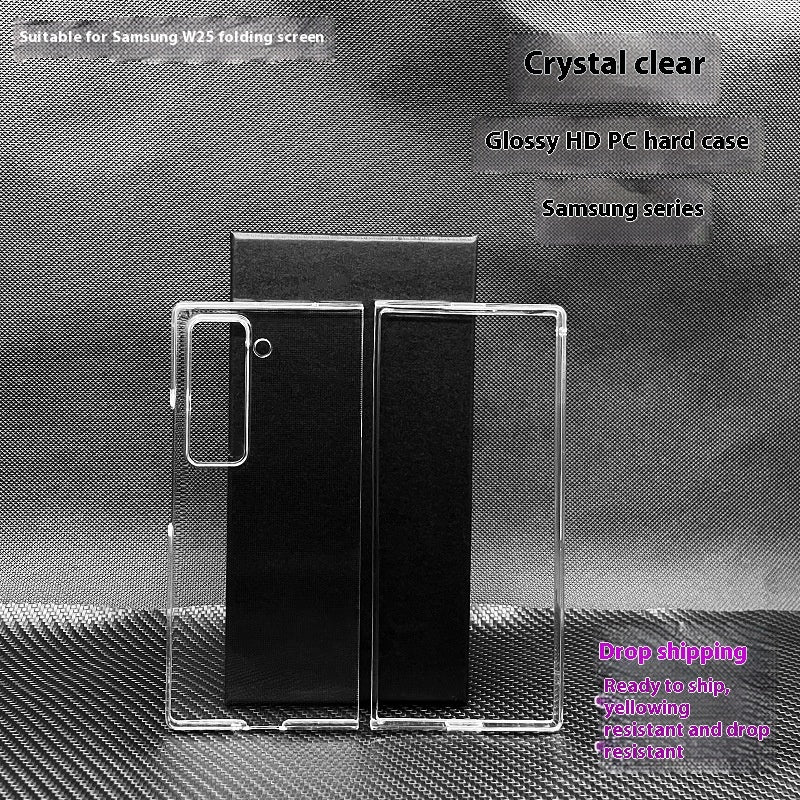Applicable To High-permeability PC Transparent Hard Shell HD Anti-fall Phone Case