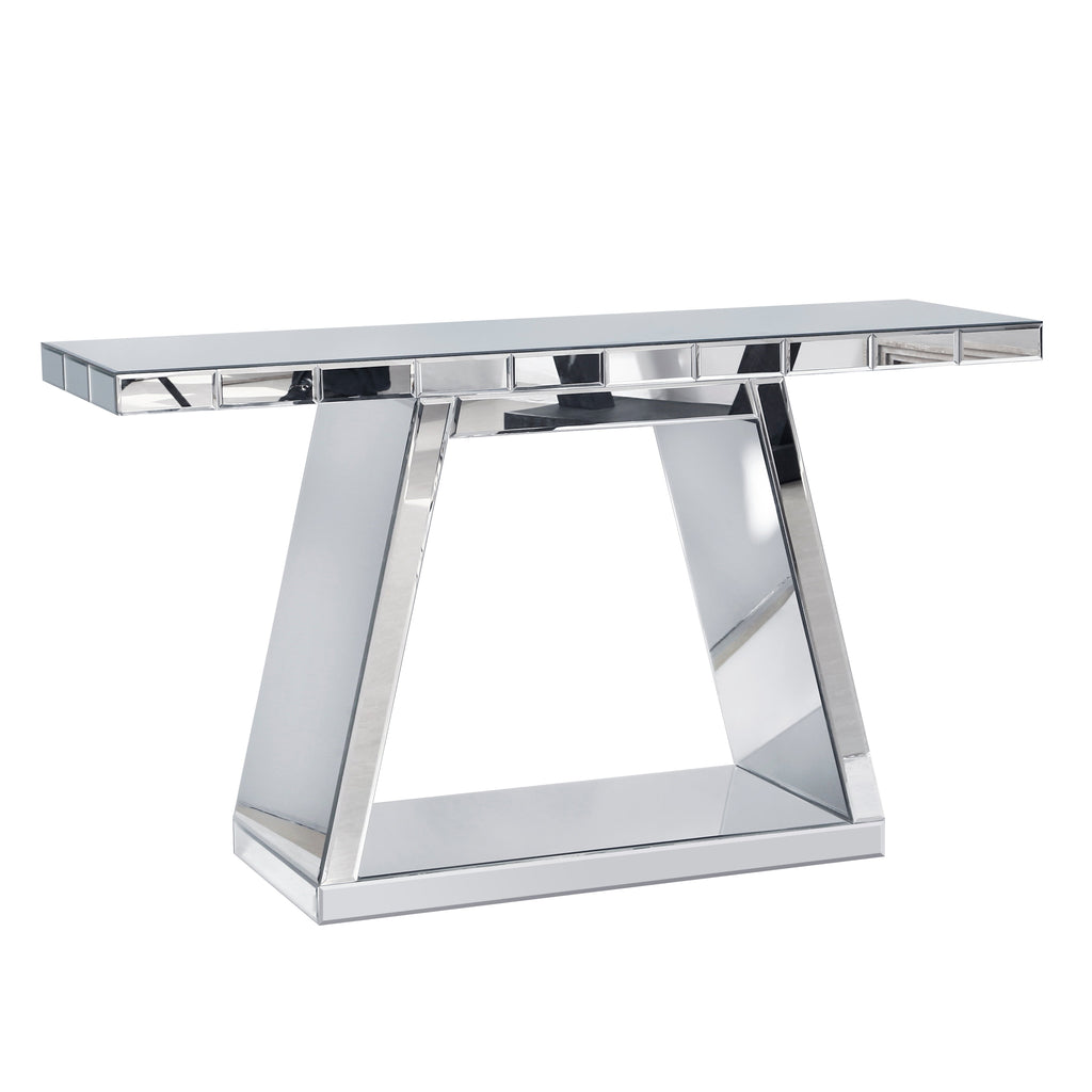 55.9" Modern Luxe Full-Body Mirror Entryway Table