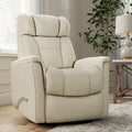 Global Home Swivel Glider Recliner with Manual Adjustable Headrest & Footrest