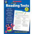 Scholastic Success with Reading Tests Grade 4 Workbook - Paperback