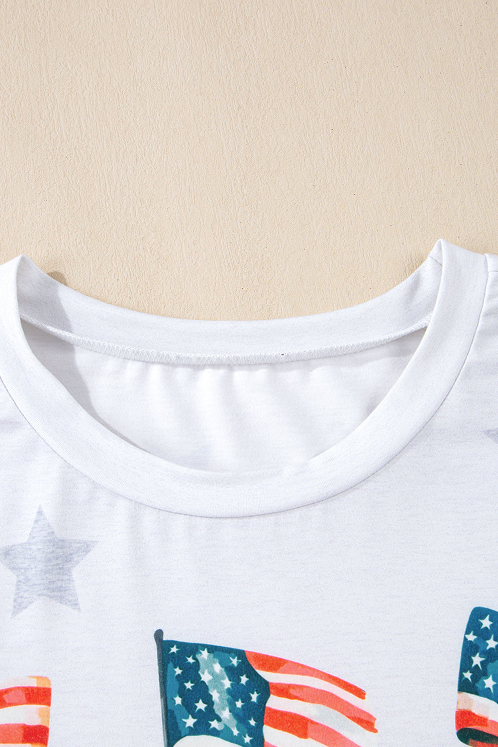 USA Flag & Bow Star Graphic T-Shirt