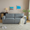 81'' Modern Square Arm Sofa with Soft Velvet Upholstery