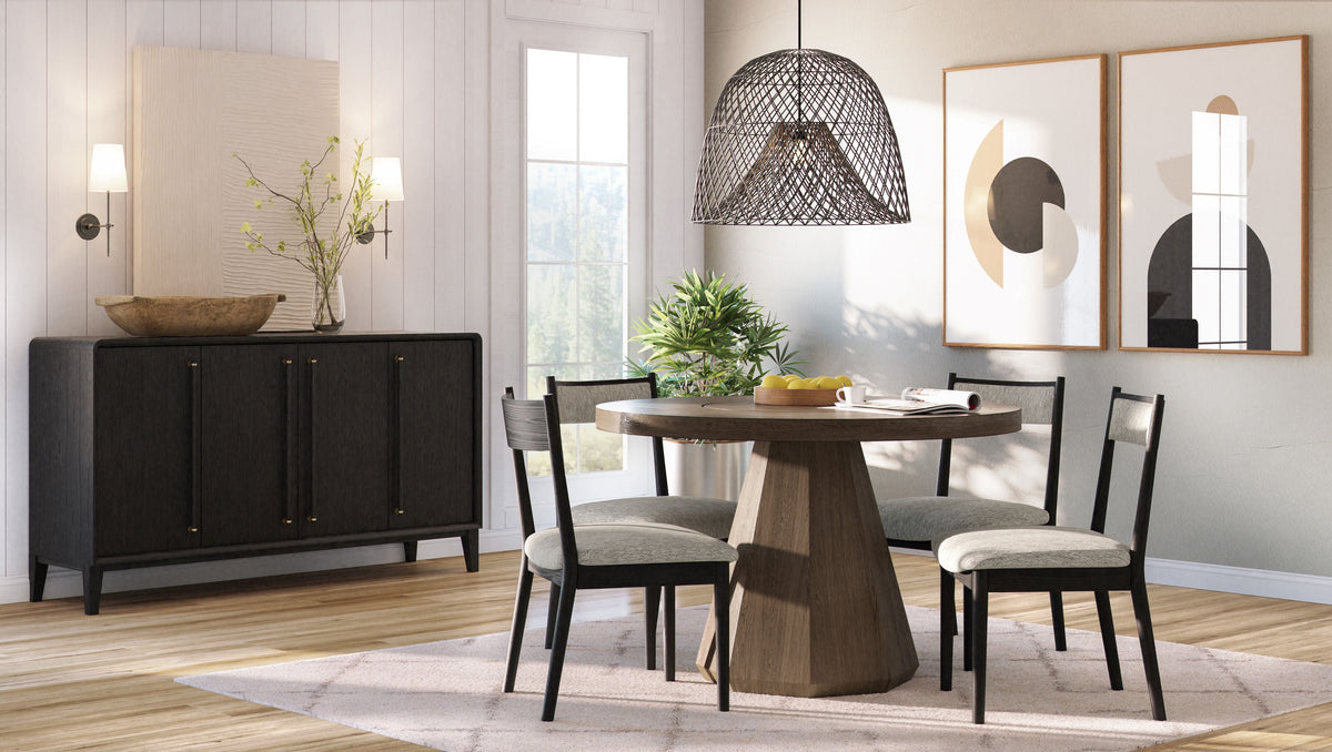 Round Dining Table - Latte