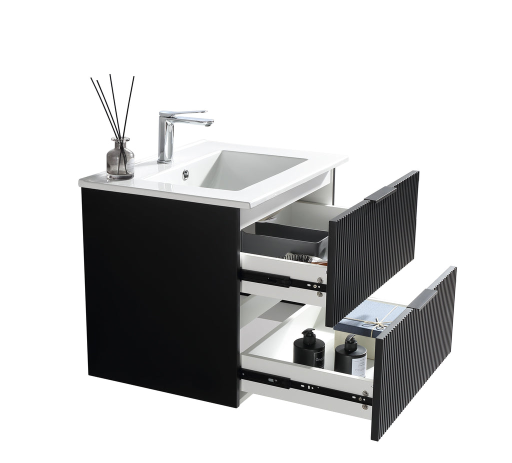 24 Inch Bathroom Vanity Cabinet With Ceramic Sink