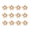 Set of 12, 8" Fall Leaves Wreath