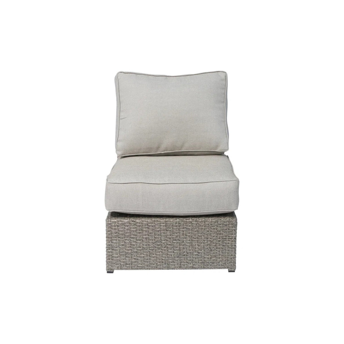 Fully Assembled 2-Piece Wicker Outdoor Seating Set with Cushions