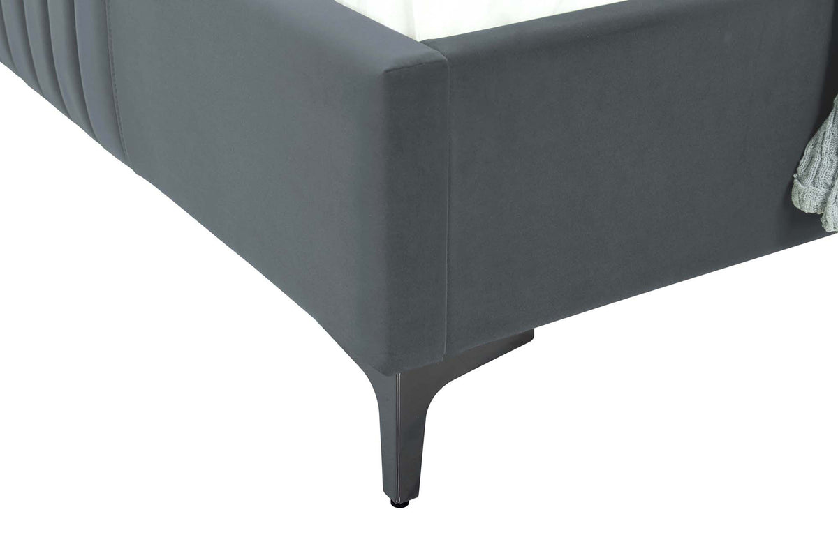 Promenade Upholstered Velvet Twin Bed