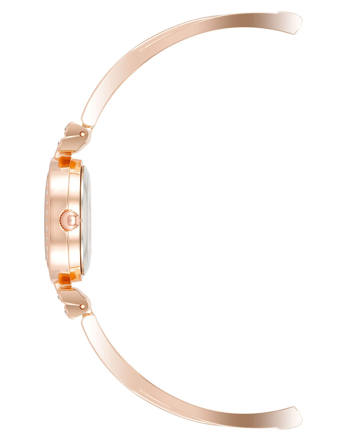 Anne Klein Women's Premium Crystal Accented Bangle Watch and Bracelet Set