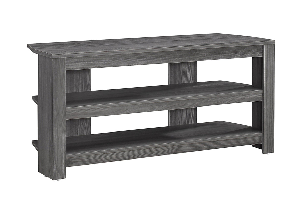 42 Inch TV Stand with Storage Shelves