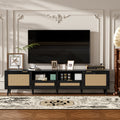 Rattan TV Stand for TVs up to 85''