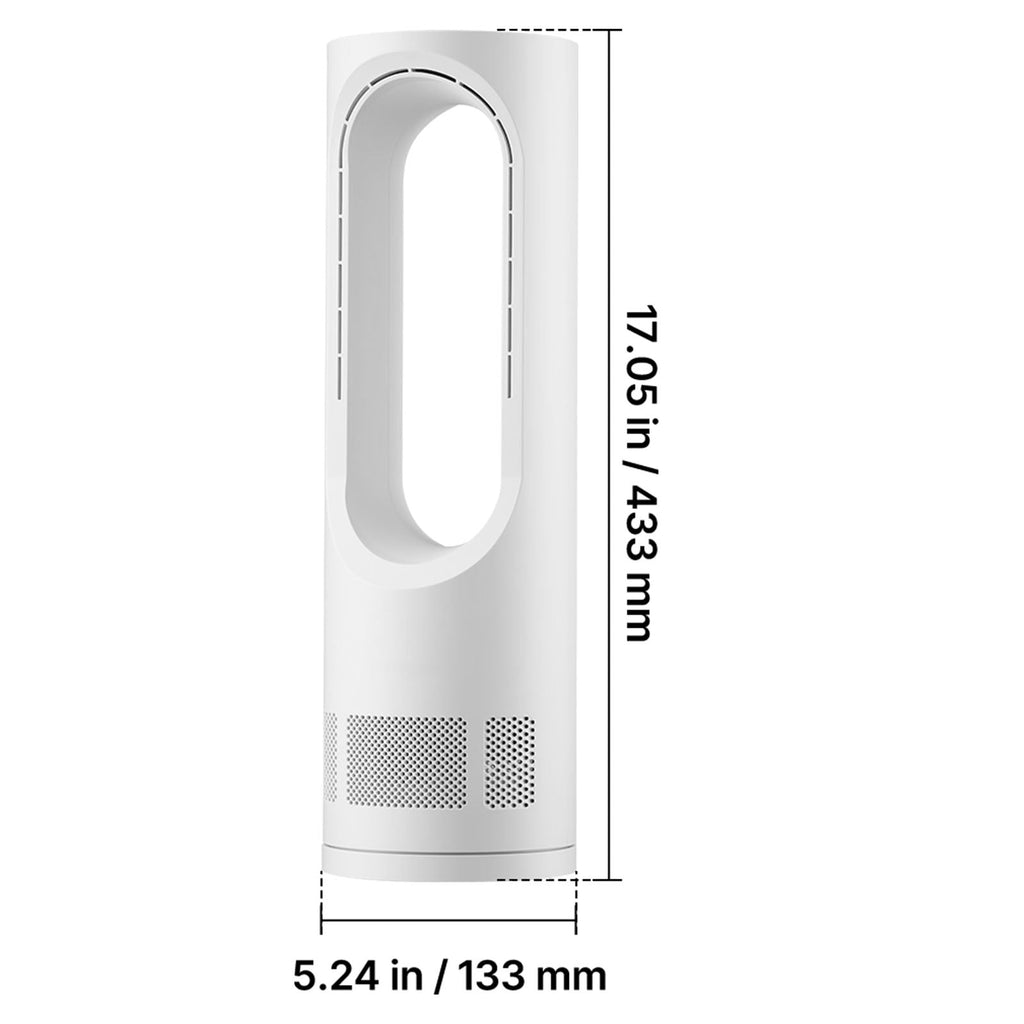 Bladeless Desk Fan - 17 Inch Office Table Fan