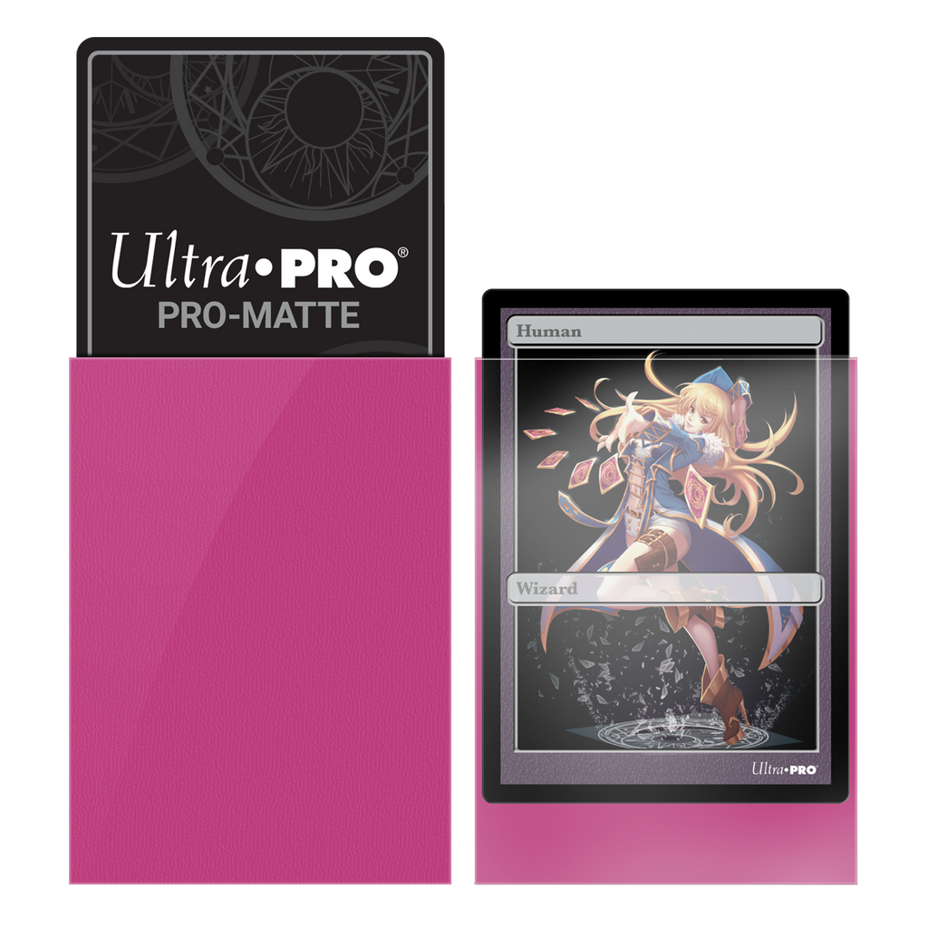 Ultra PRO: Small 60ct Sleeves - PRO-Matte (Bright Pink)