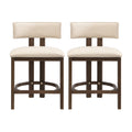 26" Counter Height Bar Stool, Upholstered Counter Stools (Set of 2)