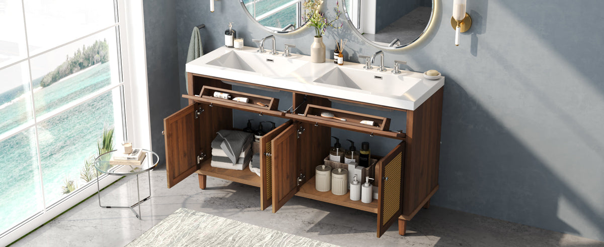 60 Inch Bathroom Vanity with Double Sink