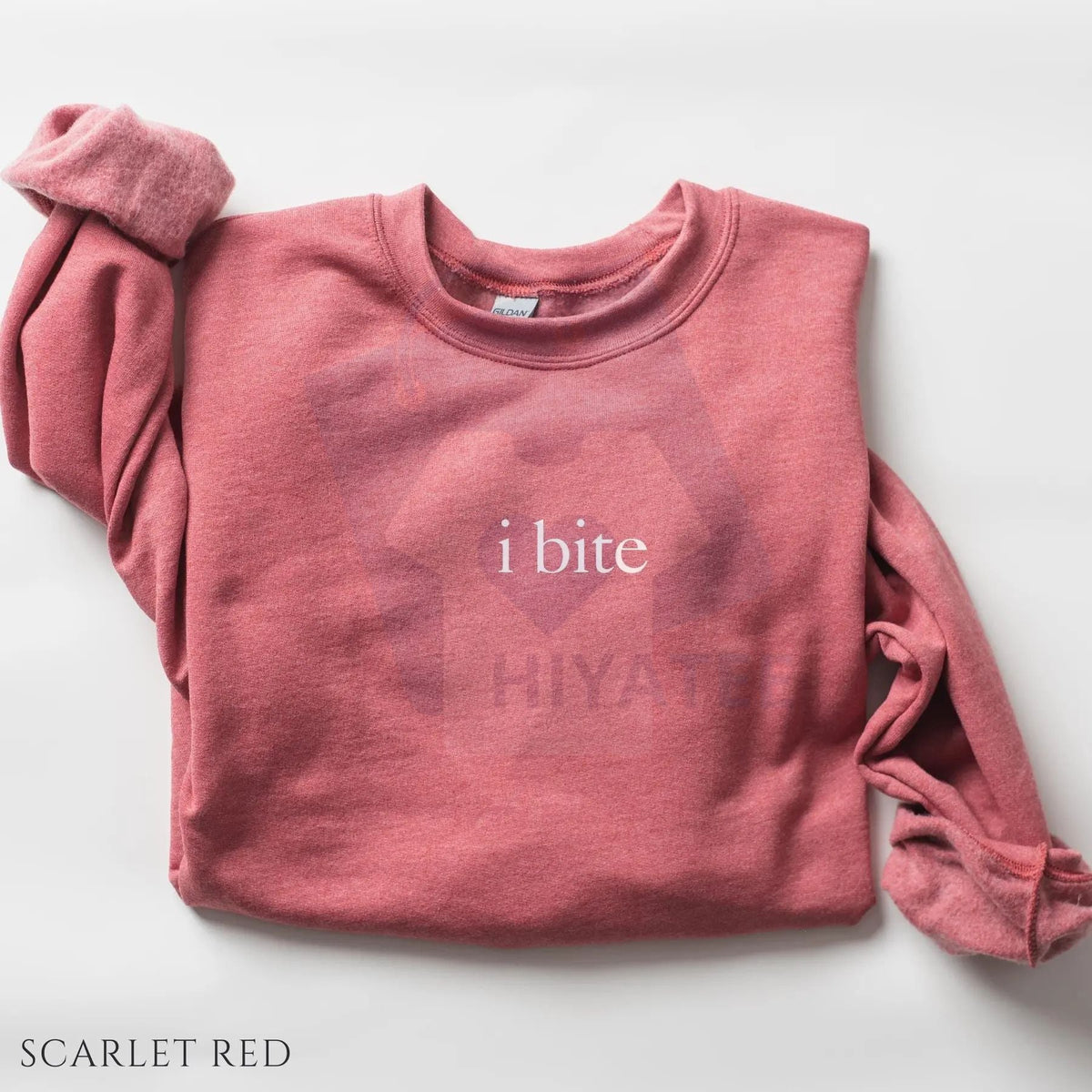 I Bite Sweatshirt: Funny Unhinged Sarcastic Meme Sweater, Humorous Introvert Slogan Pullover, Unique Gag Gift