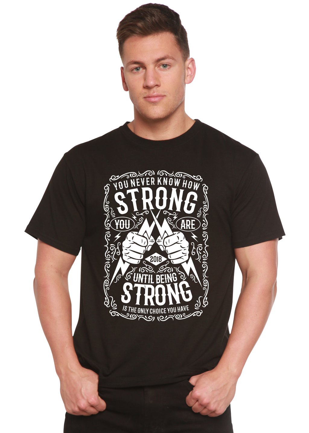 Strong Spun Bamboo® Men's Bamboo Viscose/Organic Cotton Short Sleeve Graphic T-Shirt